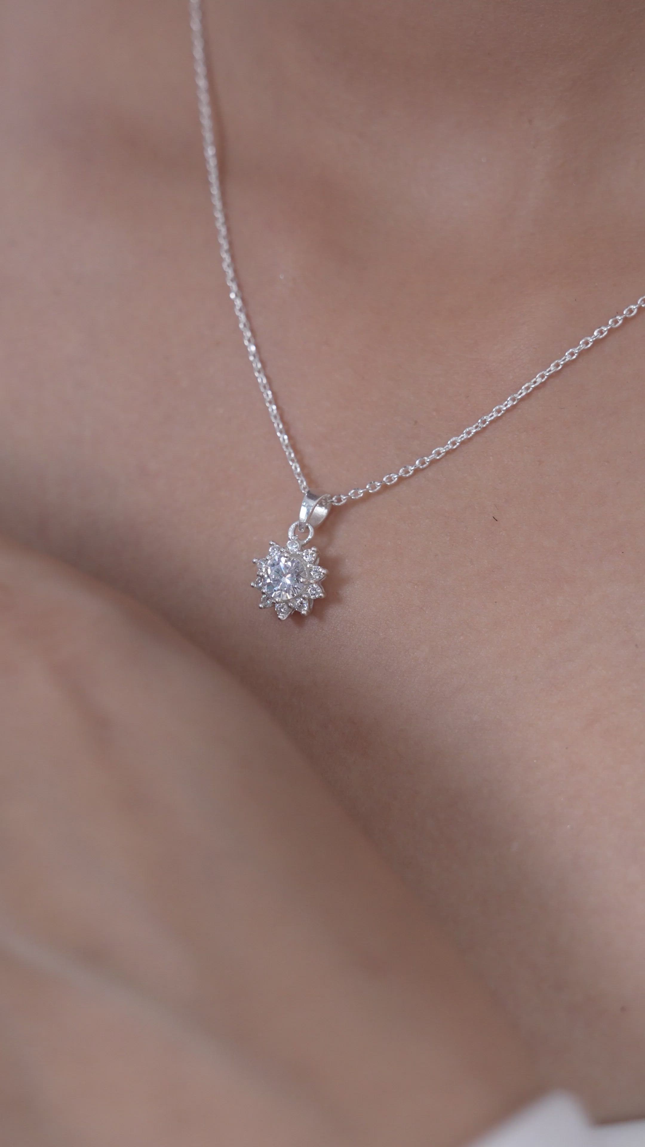 Blossom Silver Locket Pendant for Girls in 925 Sterling Silver