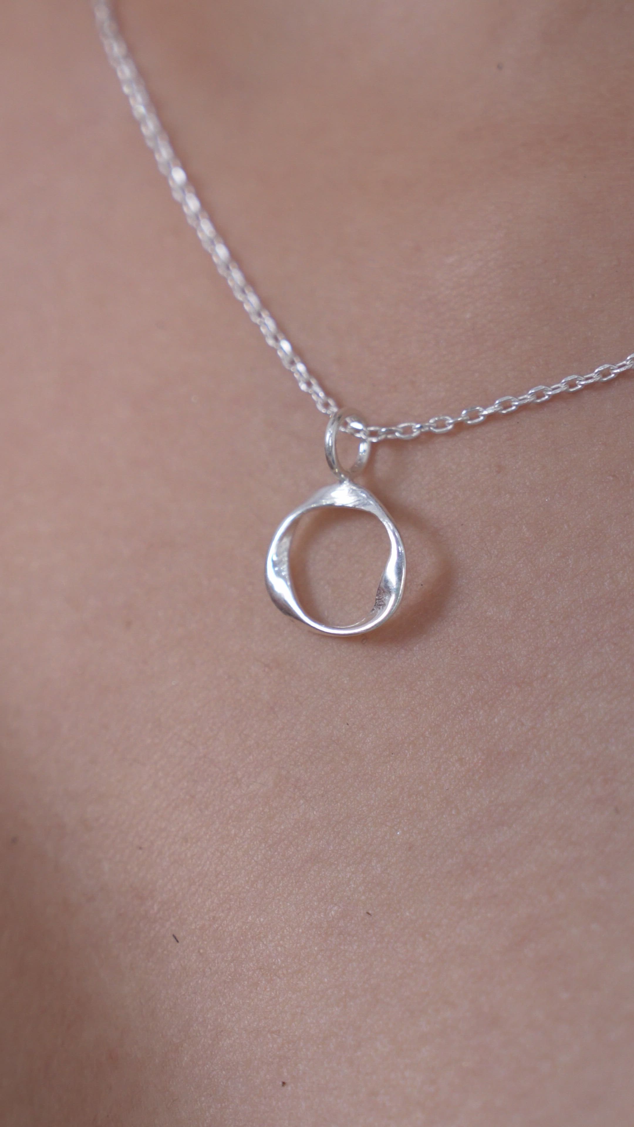 Mobius Destiny Necklace in 925 Sterling Silver for Women