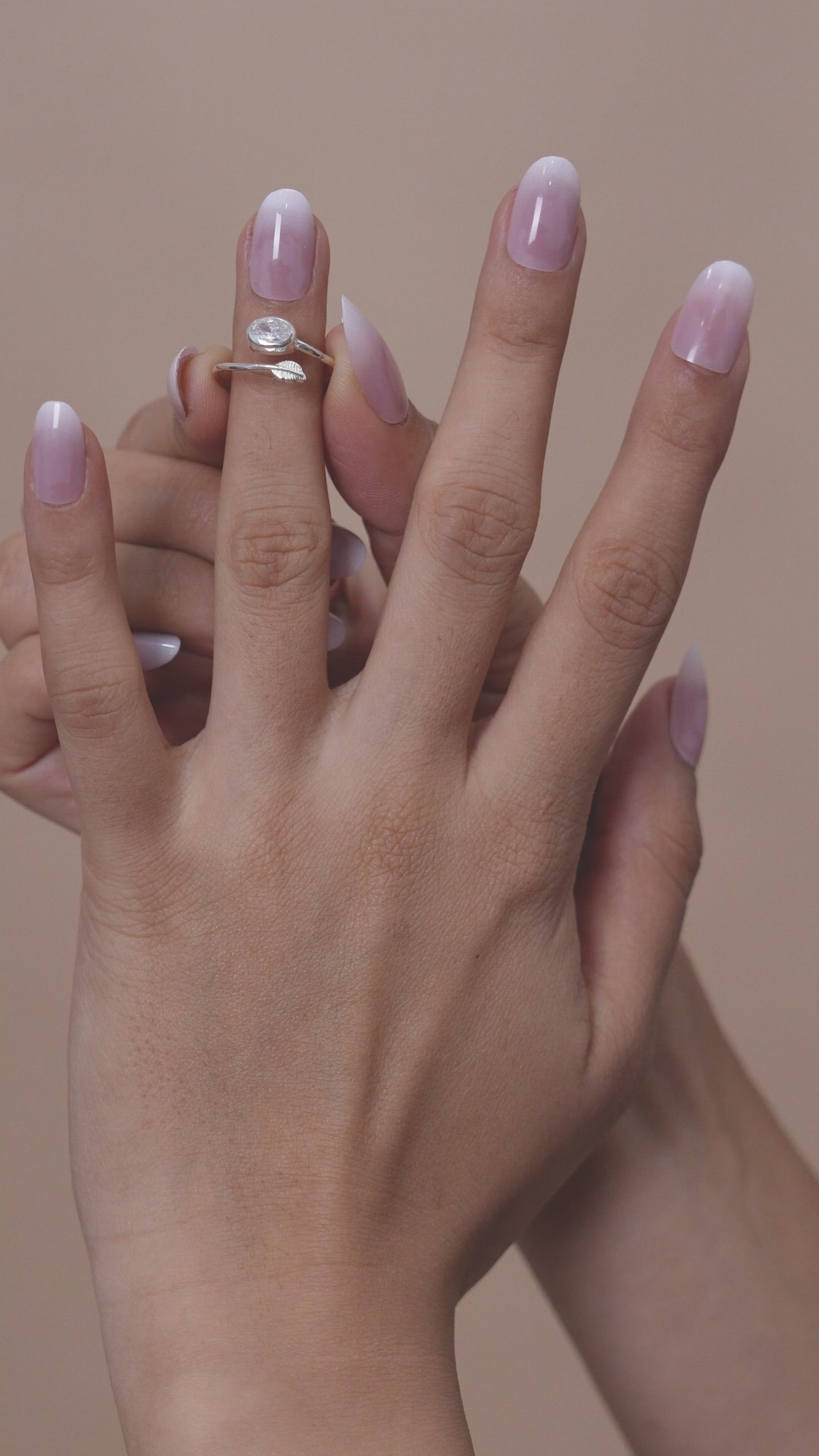 Radiant Leaf Ring | Adjustable American Diamond 925 Silver
