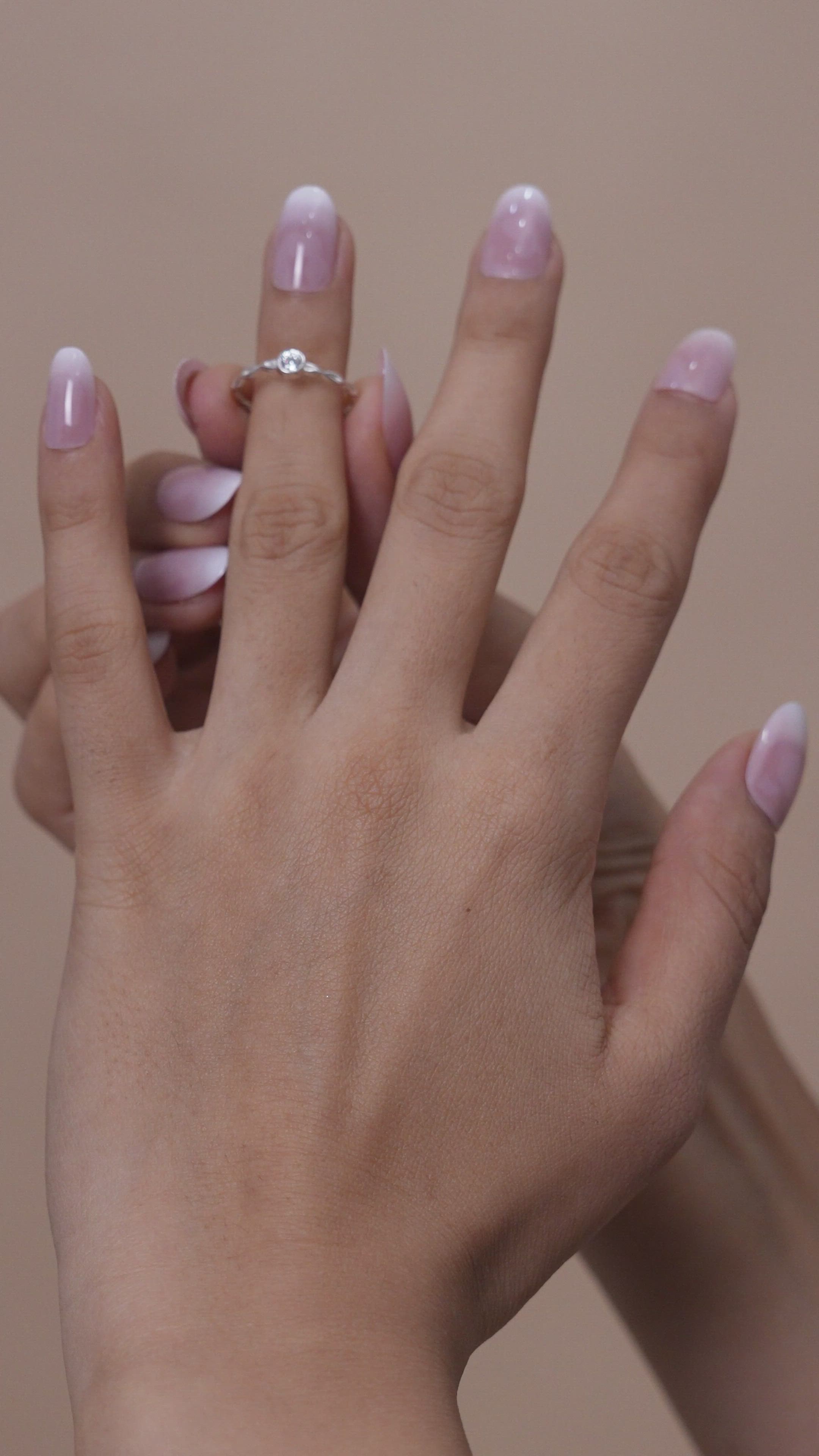 Intertwined American Diamond Engagement Ring