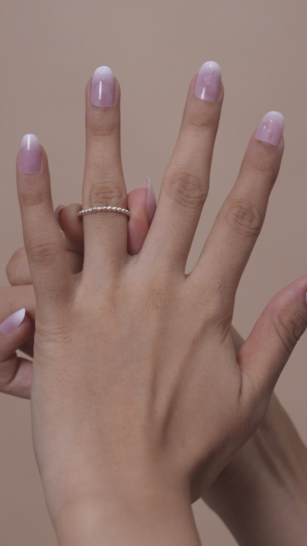 Dainty Beaded Adjustable Ring in 925 Sterling Silver