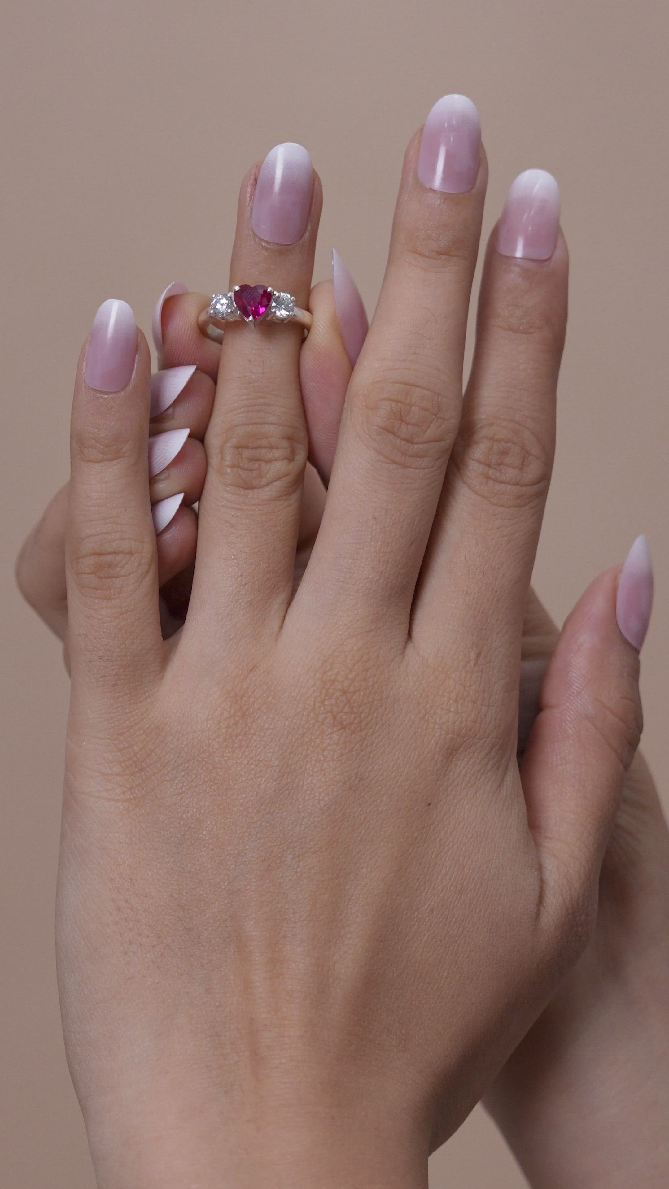 Red Heart Promise Ring | Passionate Adjustable 925 Sterling Silver