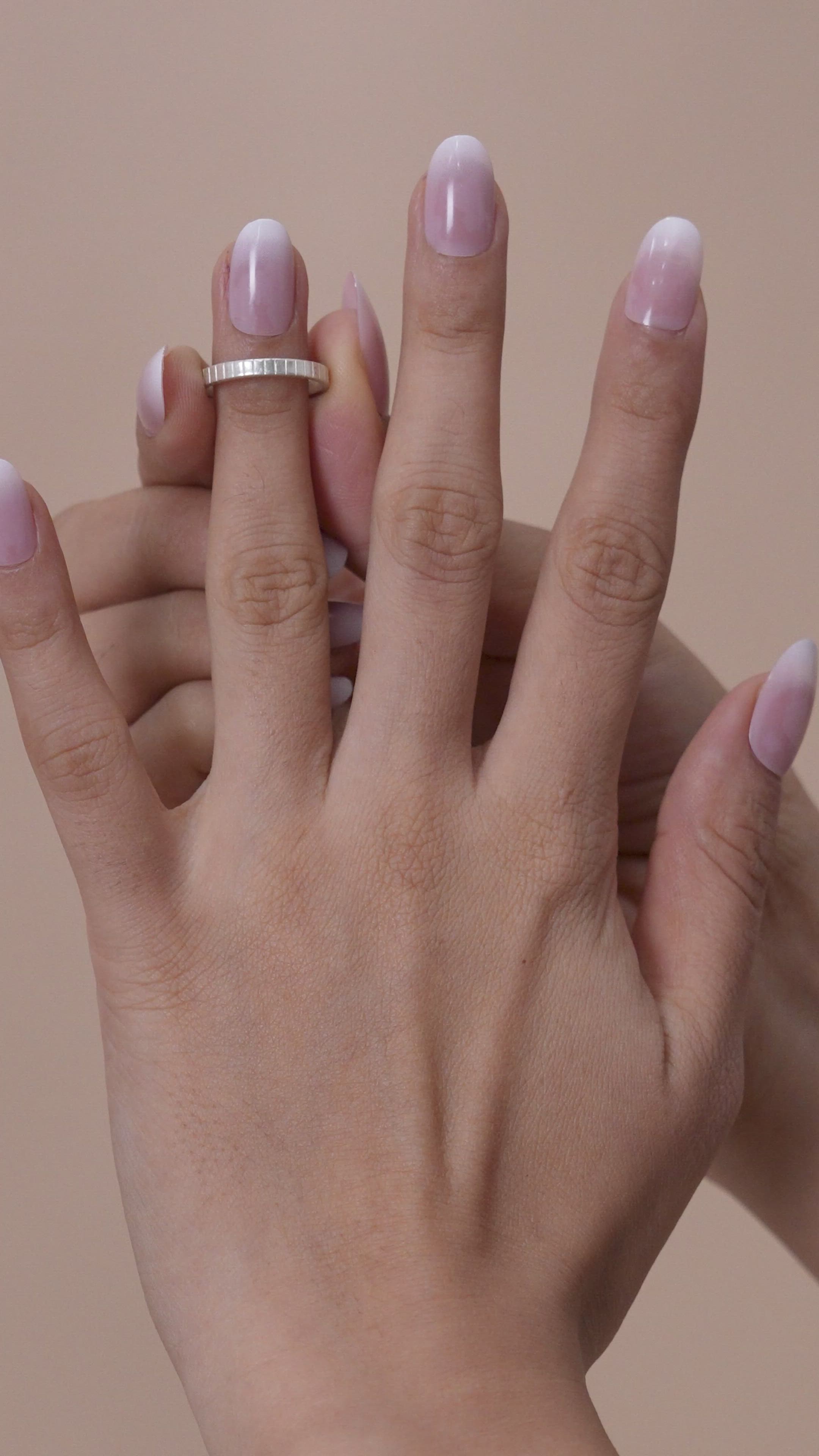 Simple Silver Ring for Women | Textured Adjustable 925 Sterling Band