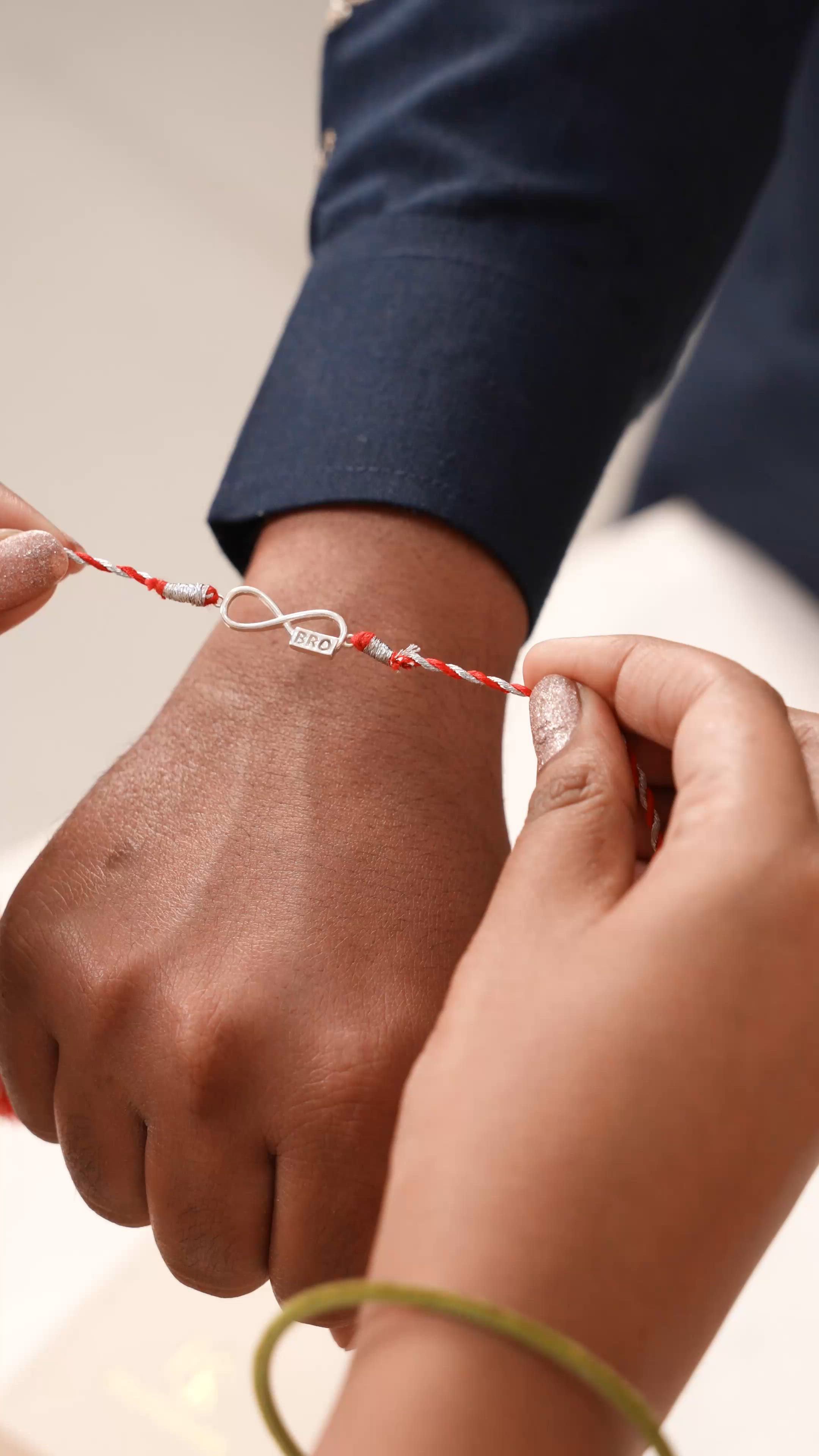 Timeless Bro Silver Rakhi for Brother – 925 Silver