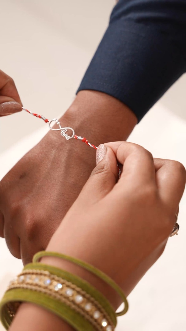 Infinity Silver Rakhi for Brother – Unbreakable Bond, 925 Silver