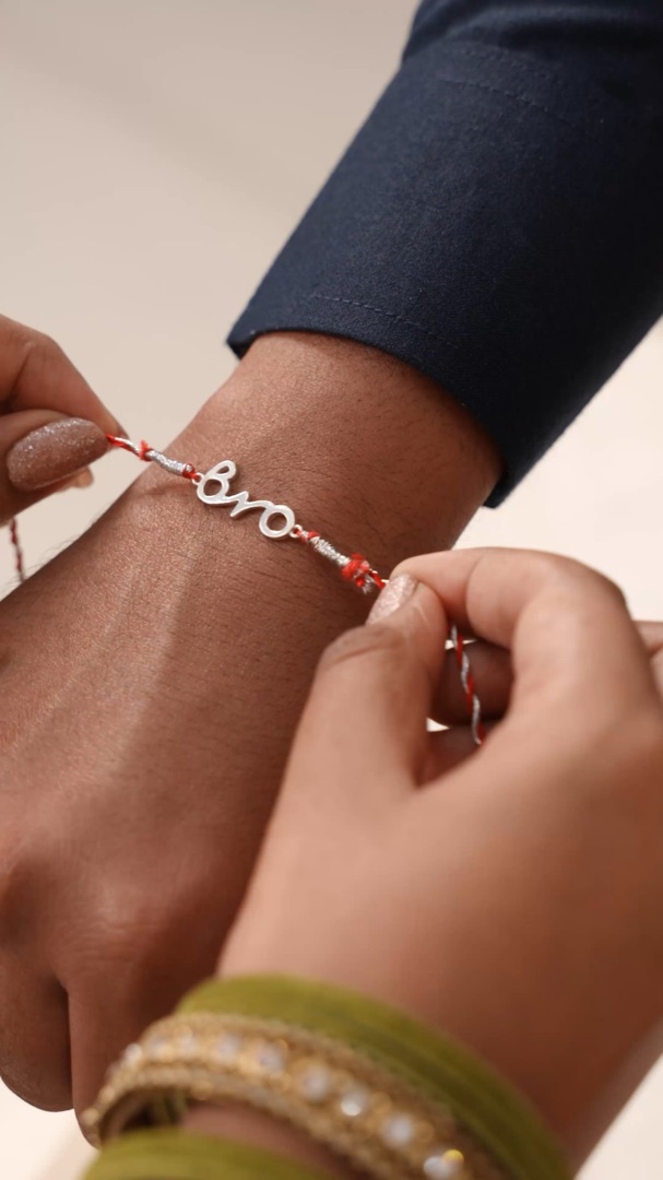 BroCode Silver Rakhi for Brother – 925 Sterling Silver