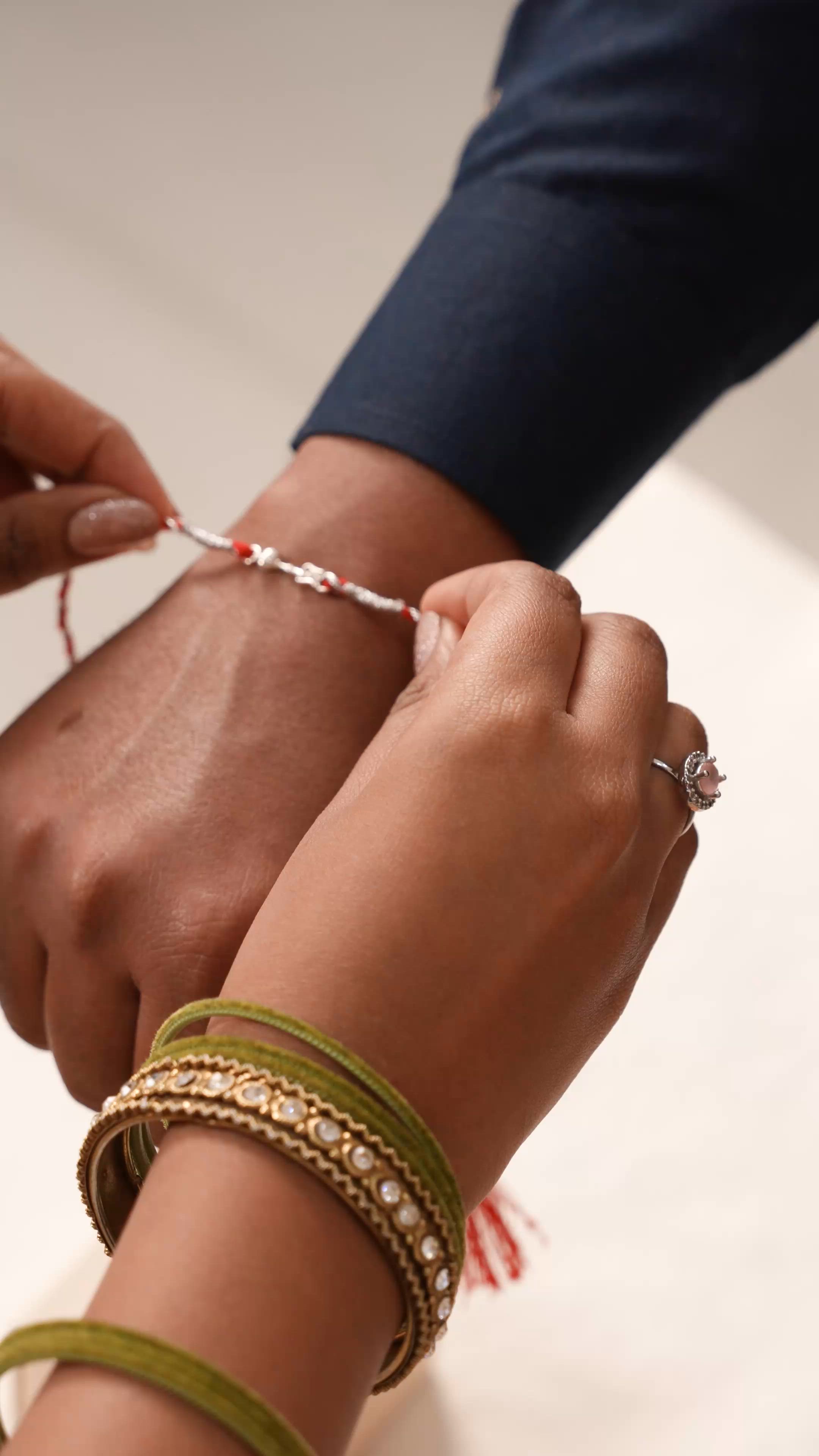 Trishul Silver Rakhi for Brother – 925 Silver